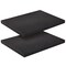 2-Pack Packing Foam Sheets - 16x12x1 Customizable Polyurethane Insert Pads for Tool Case Cushioning, Crafts (Black)